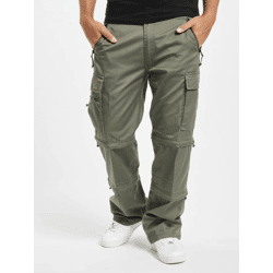 stylische Brandit Herren Jeans Kordelzug Reißverschluss Khaki