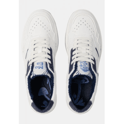 stylische MoEa Unisex Sneaker Weiß/Blau