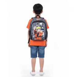 VADOBAG Kinder Rucksack im Naruto-Design Tages-Rucksack Kindergarten-Rucksack 7L 135-4065 Grau/Schwarz