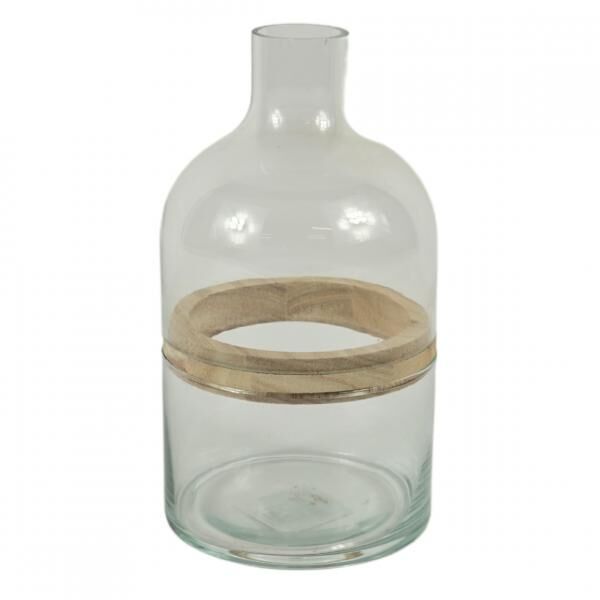 Vase Glas transparent 22 cm 3 Stück
