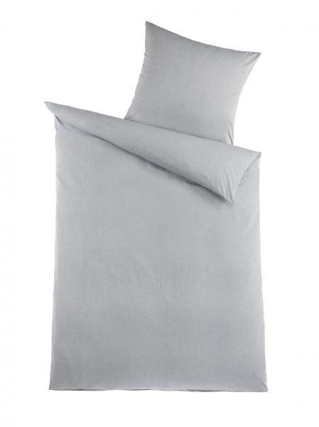 Chambray Bettw&auml;sche 2tlg. - Grau
