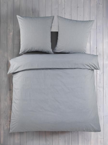 Chambray Bettw&auml;sche 3tlg. - Grau