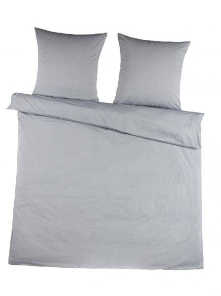 Chambray Bettw&auml;sche 3tlg. - Grau