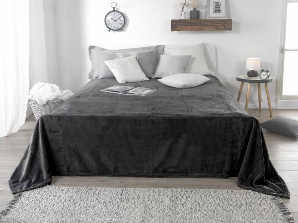 Flannel blanket XXL - anthracite
