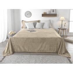 Flanell Decke XXL - Sand