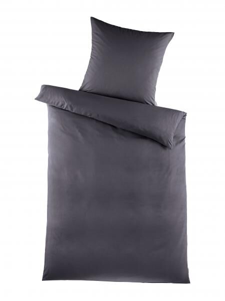 MF Bettw&auml;sche 2tlg. - classic chic - Asphaltgrau
