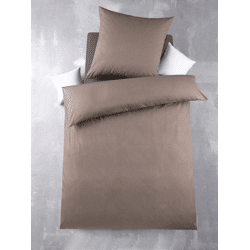 MF Bettwäsche 2tlg. - Melange-Braun