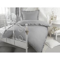 MF Bettwäsche 2tlg. - pure romantic - Taubengrau