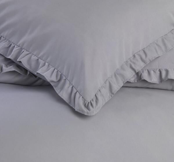 MF Bettw&auml;sche 2tlg. - pure romantic - Taubengrau