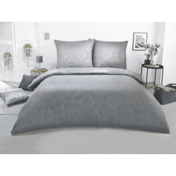 MF Bettwäsche 3tlg. beau reve - Ornament-grau