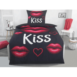 MF Bettwäsche Digitaldruck 2tlg. beau reve - Kiss-Wende
