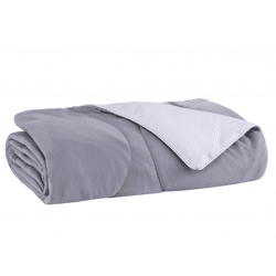 MF Sommer Leicht Bett 135/200 - Cool - grau/silber 