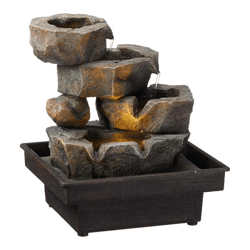 LED indoor fountain, design 2, approx. 22cmH