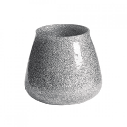 Light & Living Teelichthalter Legoli, glitzernd, silberfarben, 9 cm