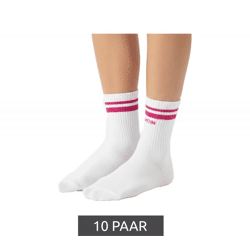 10 pairs of comfortable ZWILLINGSHERZ women's socks, tennis socks with 