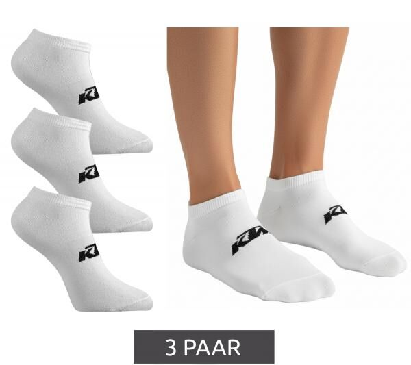 3 Paar KTM Sportsocken Sneaker-Socken mit Logo Baumwoll-Str&uuml;mpfe Oeko-Tex 100 Zertifiziert KTM/1/SLCX3/BL Wei&szlig;