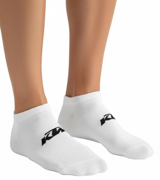 3 Paar KTM Sportsocken Sneaker-Socken mit Logo Baumwoll-Str&uuml;mpfe Oeko-Tex 100 Zertifiziert KTM/1/SLCX3/BL Wei&szlig;