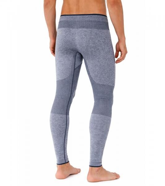 Atmungsaktive TOPTEX PRO Herren Funktions-Hose mit HydroTherm Leggings lange Unterhose mit OEKO-TEX Standard 100 Arbeits-Unterhose Blau mel