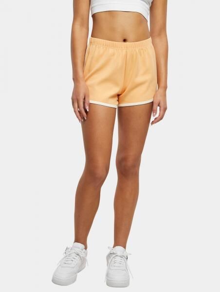 bequeme Urban Classics Damen Shorts 240 g/m&sup2; mit Baumwolle Orange