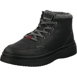 Elegante igi&co Stiefelette Schnürschuhe für Herren 46490 00 Schwarz