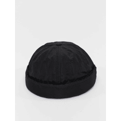 lässige Checked Flanell Unisex Cap 91 g/m² Schwarz