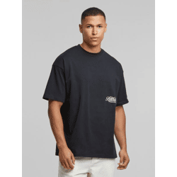 lässiges Another Cotton Lab Herren T-Shirt mit Baumwolle Schwarz