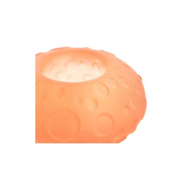 Light & Living Finley Teelichthalter Glas orange 10 cm