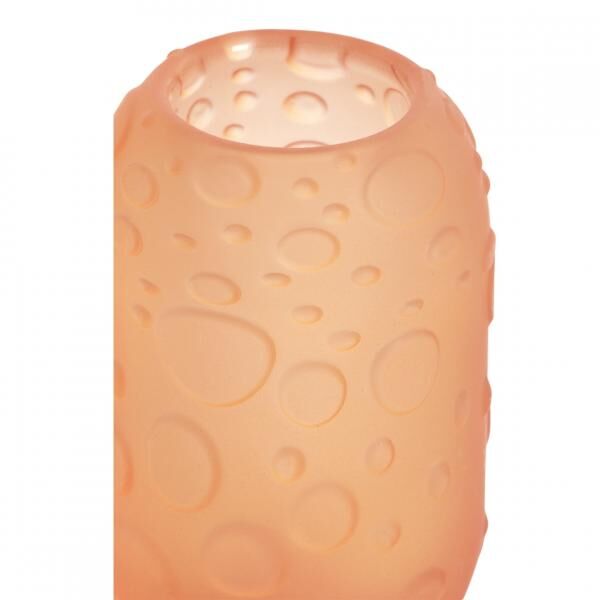 Light & Living Finley Teelichthalter Glas orange 13 cm