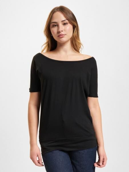 modernes Build Your Brand Damen T-Shirt 120 g/m&sup2; mit Baumwolle Schwarz