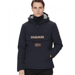 NAPAPIJRI Rainforest Pocket 2 wasserabweisende Anorak-Jacke Winter-Jacke NP0A4GMD1761 Dunkel-Blau