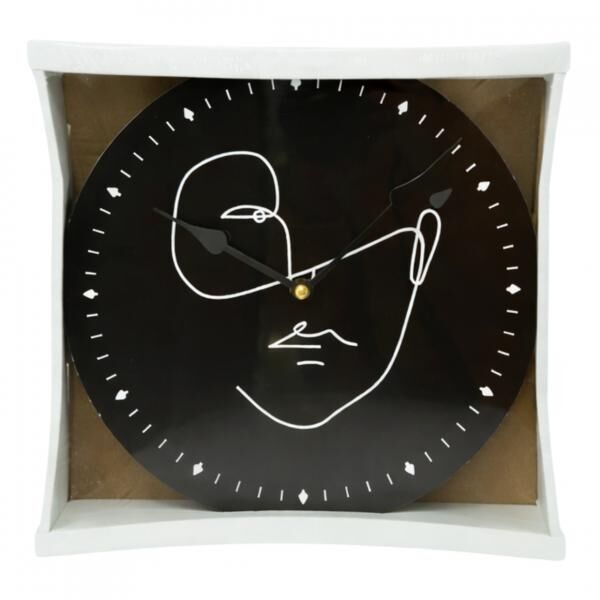 Noor Living Wanduhr Zifferblatt schwarz 29 cm