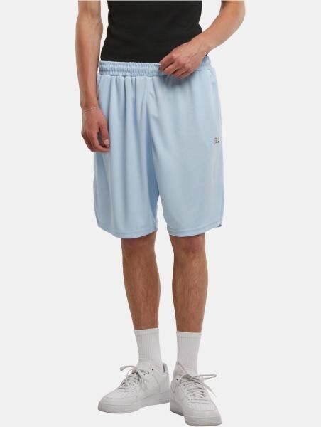 sommerliche DEF Herren Shorts Mesh Hell-Blau