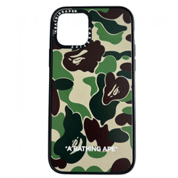 A Bathing Ape Caseify Abc iPhone11 Pro Hülle Unisex Handyhülle im Tarnmuster Grün