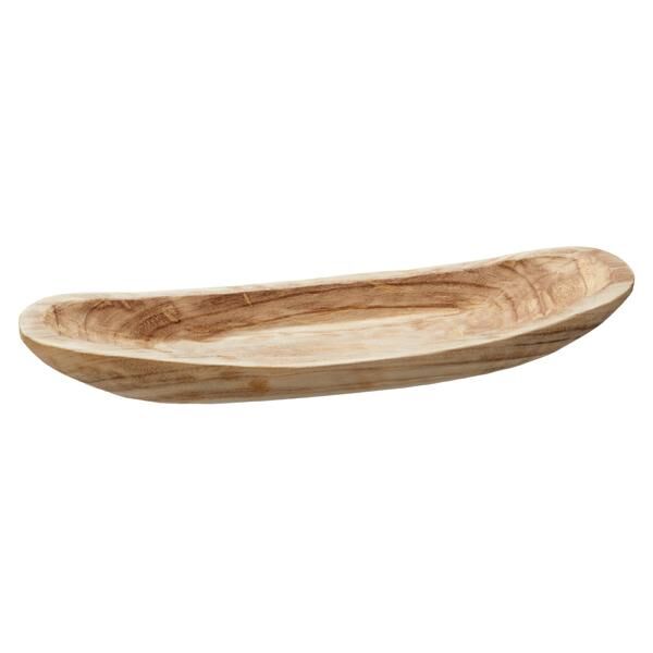 Dekoschale Boot Holz, gro&szlig;, ca. 60x23cm