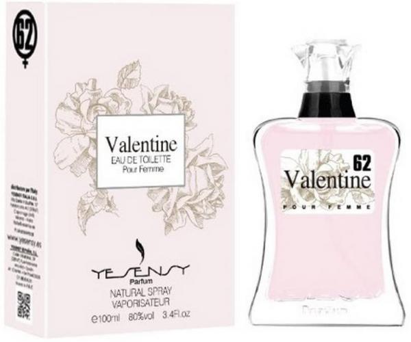 Eau de Toilette for woman 100 ml Valentine - Yesensy
