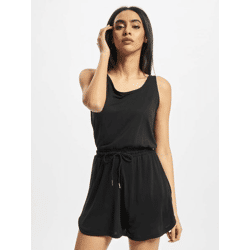 feminines Urban Classics Damen Kleid Taschen 200 g/m² Schwarz