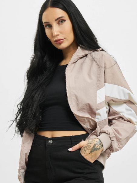 funktionale Urban Classics Damen Jacke Kapuze 90 g/m&sup2; Alt-Rosa
