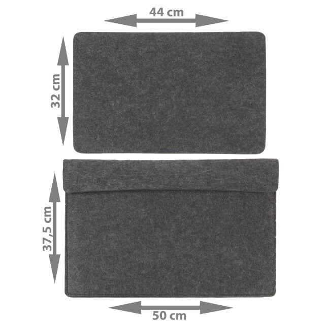 Hochwertige Filz Untersetzer 6er Sets mit Tasche 