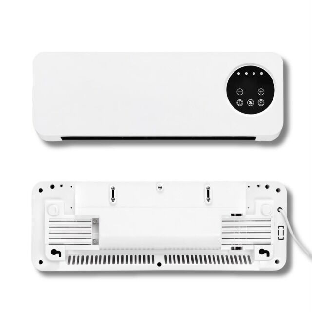 Klimaanlage Klimagerät Aircooler Kühler Wandgerät AC Wand-Luftschleier 2000W | Heiz- und Lüftermodus | LED-Anzeige | Fernbedienung