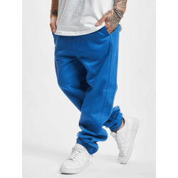 moderne URBAN CLASSICS Herren Hose Kordelzug Taschen 380 g/m² mit Baumwolle Blau