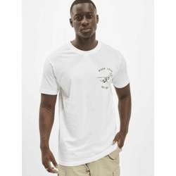 modernes Mister Tee Herren T-Shirt 180 g/m² mit Baumwolle Weiß