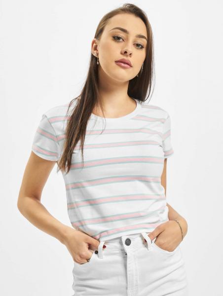 modernes Urban Classics Damen T-Shirt Stretch 180 g/m&sup2; mit Baumwolle Wei&szlig;