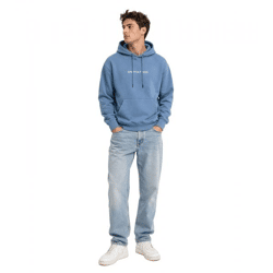 ON THAT ASS Bale Herren Hoody Kapuzen-Pullover Baumwoll-Sweater mit Kängurutasche Hoodie Blau