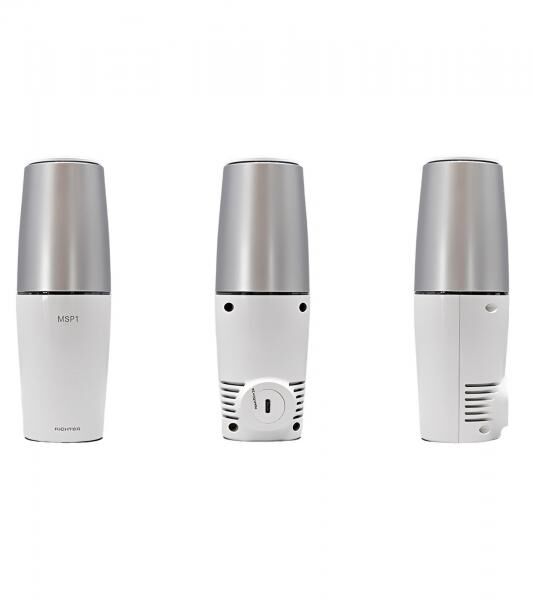 RiCHTER Tragbarer UV-Luftreiniger mit USB-Anschluss Luftsterilisator UV-Desinfektion Luftreinigung Geruchsentfernung MSP1 Wei&szlig;/Silber