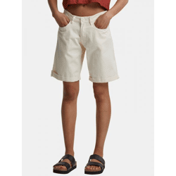 sommerliche Urban Classics Damen Shorts 260 g/m² mit Baumwolle Ecru-Weiß
