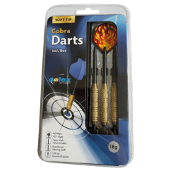 3 er Set Softdarts mit Kunststoffspitze 18 Gramm 