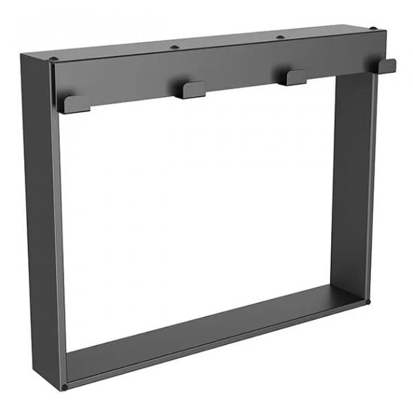 FrameRack BLACK Hängendes Duschregal mit Haken – Bad-Organizer aus Edelstahl