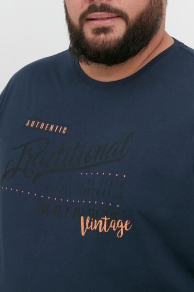 klassisches BLEND BHDopper BT Herren Longsleeve mit Rundhals Langarm-Shirt 20713446ME-194025 Blau
