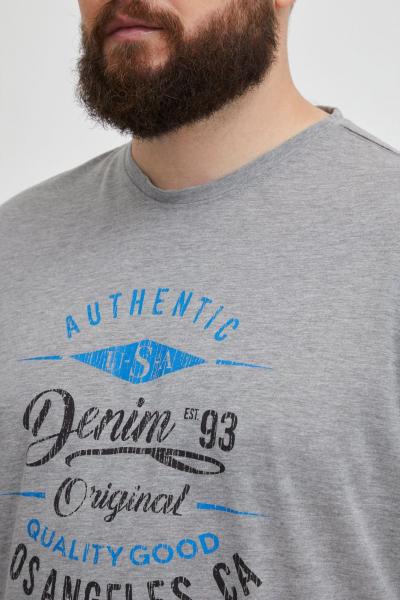 klassisches BLEND BHDopper BT Herren Longsleeve mit Rundhals Langarm-Shirt Gro&szlig;e Gr&ouml;&szlig;en 20713446ME-200274 Grau