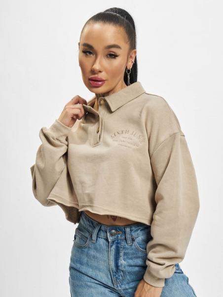 vielseitiges Sixth June Damen Polo-Shirt Beige